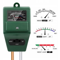 Merač kyslosti PÔDY 3v1 ZEMNÝ PH METER TESTER Merač kyslosti PÔDY 3v1 ZEMNÝ PH METER TESTER