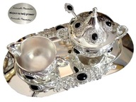 PODNÁČKA NA CUKOR SILVER ANDDAY SADA S IMITÁCIAMI ÓNYXU DARČEK PODNÁČKA NA CUKOR SILVER ANDDAY SADA S IMITÁCIAMI ÓNYXU DARČEK