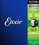Elixir 19102 Optiweb Medium 11-49 elektrické struny Elixir 19102 Optiweb Medium 11-49 elektrické struny