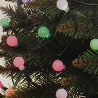 Svetielka na vianočný stromček.Farebné LED gule