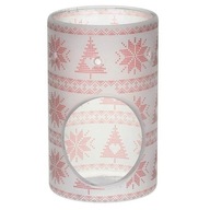 Krb Yankee Candle červené severské matné sklo Krb Yankee Candle červené severské matné sklo