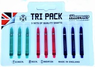 SHAFTY HARROWS sada TRI PACK SUPERGRIP - 3x3 ks SHAFTY HARROWS sada TRI PACK SUPERGRIP - 3x3 ks