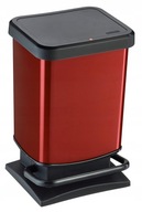 Odpadkový kôš s pedálom 20 l PASO - IML červený