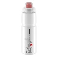 Fľaša na vodu Elite Jet Plus 750 ml číre červené logo Fľaša na vodu Elite Jet Plus 750 ml číre červené logo