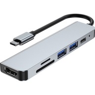 Adaptér Tech-Protect Laptop USB-A/USB-C/HDMI/SD/TF Adaptér Tech-Protect Laptop USB-A/USB-C/HDMI/SD/TF