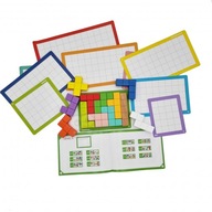 Drevené puzzle Tetris 10 úrovní obtiažnosti 22ks Drevené puzzle Tetris 10 úrovní obtiažnosti 22ks