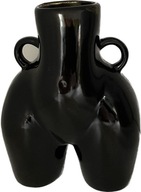 Čierna váza nahá žena