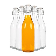 5x 1L sklenené fľaše na vodnú tinktúru mesačných štiav