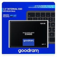 GOODRAM CX400 Gen. 2 SSD disk 2,5″ 128 GB SATA III (6 Gb/s) 550 MB/s 460 MS/s
