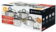 AMBITION BERRY SET 8 PRVKOV NEREZOVÉ INDUKČNÉ hrnce