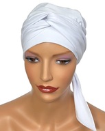 Lara biely turban na prechodné obdobie od Eva Design Lara biely turban na prechodné obdobie od Eva Design
