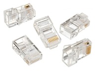 100x RJ-45 ZÁSTRČKA 8P8C RJ45 ZÁSTRČKY 100 ks. BYDGOSZCZ