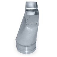 Redukcia s kruhovým výstupom 100mm/200x50mm non-sy Redukcia s kruhovým výstupom 100mm/200x50mm non-sy