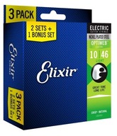 ELIXIR 16552 OPTIWEB LIGHT SET 3X10-46 3-BALENIE STRUN ELEKTRICKÁ GITARA ELIXIR 16552 OPTIWEB LIGHT SET 3X10-46 3-BALENIE STRUN ELEKTRICKÁ GITARA