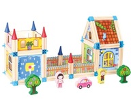 ZÁMOCKÉ POSTAVY DREVENÉ BLOKY STAVEBNÁ SADA CASTELO 128 PRVKOV ZÁMOCKÉ POSTAVY DREVENÉ BLOKY STAVEBNÁ SADA CASTELO 128 PRVKOV