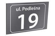 Adresná tabuľa s číslom domu 30 x 20 cm Adresná tabuľa s číslom domu 30 x 20 cm
