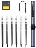 PROGRAMOVATEĽNÁ PRESNÁ PÁJKOVKA OLED USB-C FNRSI HS-01 MODRÁ + 6 HROT PROGRAMOVATEĽNÁ PRESNÁ PÁJKOVKA OLED USB-C FNRSI HS-01 MODRÁ + 6 HROT