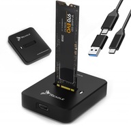 Adaptér SSD M.2 NVMe Vreckový disk SATA USB-C 3.2 Adaptér SSD M.2 NVMe Vreckový disk SATA USB-C 3.2