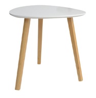 Biely konferenčný stolík, škandinávsky štýl, 40x40cm