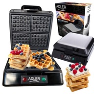 VEĽKÝ waflovač ADLER AD3036 VÝKONNÝ 1500W 4 vafle VEĽKÝ waflovač ADLER AD3036 VÝKONNÝ 1500W 4 vafle