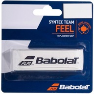 Babolat SYNTEC TEAM FEEL Base Wrap biela/čierna Babolat SYNTEC TEAM FEEL Base Wrap biela/čierna