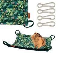 Hojdacia sieť pre hlodavce Ošípané Potkan činčily Degu 30x30cm ZELENÁ Hojdacia sieť pre hlodavce Ošípané Potkan činčily Degu 30x30cm ZELENÁ
