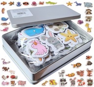 MAGNETY na chladničku SET 40 V KONZE Dekorácia Farebné zvieratká TEACH MAGNETY na chladničku SET 40 V KONZE Dekorácia Farebné zvieratká TEACH