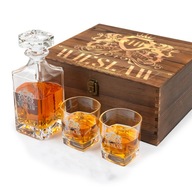 POHÁRKY NA WHISKY V KRABIČKE S GRAVÍNOU KARAFOU POHÁRKY NA WHISKY V KRABIČKE S GRAVÍNOU KARAFOU