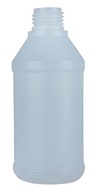 Okrúhla 250 ml polyetylénová prírodná fľaša