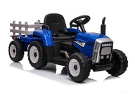 Batériový traktor XMX611 s modrým prívesom