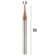 VHM tvrdokovová fréza 4p 1,5 mm stopka 4 mm TiAlN 55HRC CN VHM tvrdokovová fréza 4p 1,5 mm stopka 4 mm TiAlN 55HRC CN