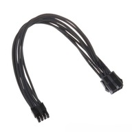 Gelid PCI-E 6+2pin predlžovací kábel 30cm čierny Gelid PCI-E 6+2pin predlžovací kábel 30cm čierny