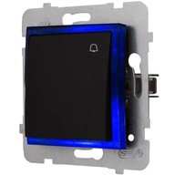 ČIERNY Zvonček LED SPÍNACÍ MODUL BEZ RÁMU ČIERNY Zvonček LED SPÍNACÍ MODUL BEZ RÁMU
