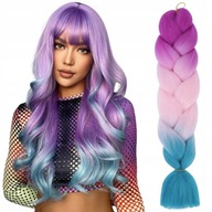 Syntetické vrkoče farbené 120 cm ombre Syntetické vrkoče farbené 120 cm ombre