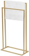 Zlatý kovový 2-ramenný stojan na uteráky
