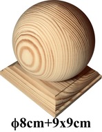 Drevené GULE Drevená GUĽA 8cm + podstavec 9x9cm Drevené GULE Drevená GUĽA 8cm + podstavec 9x9cm