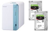 QNAP TS-251D 16 GB + 2 x 4 TB server Seagate IronWolf QNAP TS-251D 16 GB + 2 x 4 TB server Seagate IronWolf