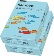Dúhový papier do kopírky A4 80g 500 listov modrý x2 Dúhový papier do kopírky A4 80g 500 listov modrý x2