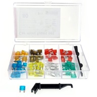 AMIO čepeľové poistky 80 ks MIX MINI box AMIO čepeľové poistky 80 ks MIX MINI box