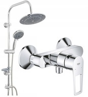 DAŽĎOVÁ SPRCHA 25 cm + GROHE SPRCHOVÁ BATERIE