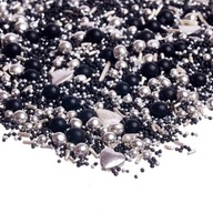 Happy Sprinkles Black Pearl mix cukrové posýpky Happy Sprinkles Black Pearl mix cukrové posýpky