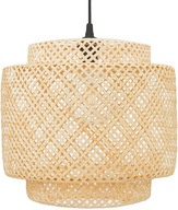 BOHO závesná lampa, bambus, čierna, 38cm TH06 BOHO závesná lampa, bambus, čierna, 38cm TH06