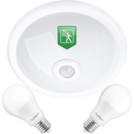 Stropné svietidlo s pohybovým senzorom + 2x LED E27 = 20W Stropné svietidlo s pohybovým senzorom + 2x LED E27 = 20W