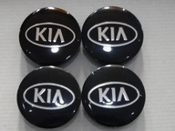 4x emblémy krytiek na ráfiky KIA 56 mm čierna S 4x emblémy krytiek na ráfiky KIA 56 mm čierna S