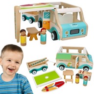 Drevená hračka camper pre deti Adam Toys 3+