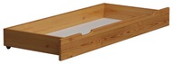 Borovicová drevená posteľná zásuvka 150 cm Jelša