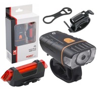 Sada osvetlenia Romet R-307 USB čierna Sada osvetlenia Romet R-307 USB čierna