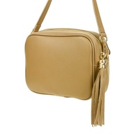 TALIANSKA KOŽENÁ CROSSBODY TAŠKA so strapcom
