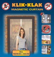 MAGNETICKÁ SIEŤ NA KOMÁRY 100/90/80 x 220/210 ČIERNA MAGNETICKÁ SIEŤ NA KOMÁRY 100/90/80 x 220/210 ČIERNA