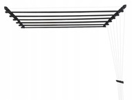 STROPNÝ SUŠIČ Kúpeľňový Balkón 6pr/110cm ČIERNA STROPNÝ SUŠIČ Kúpeľňový Balkón 6pr/110cm ČIERNA
